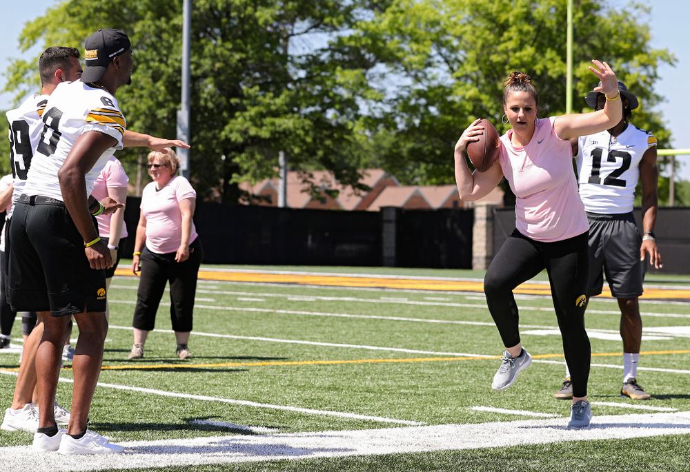 The Ladies Football Academy at the Hansen Football Performance Center in Iowa City on Saturday, Jun 8, 2019. (Stephen Mally/hawkeyesports.com)