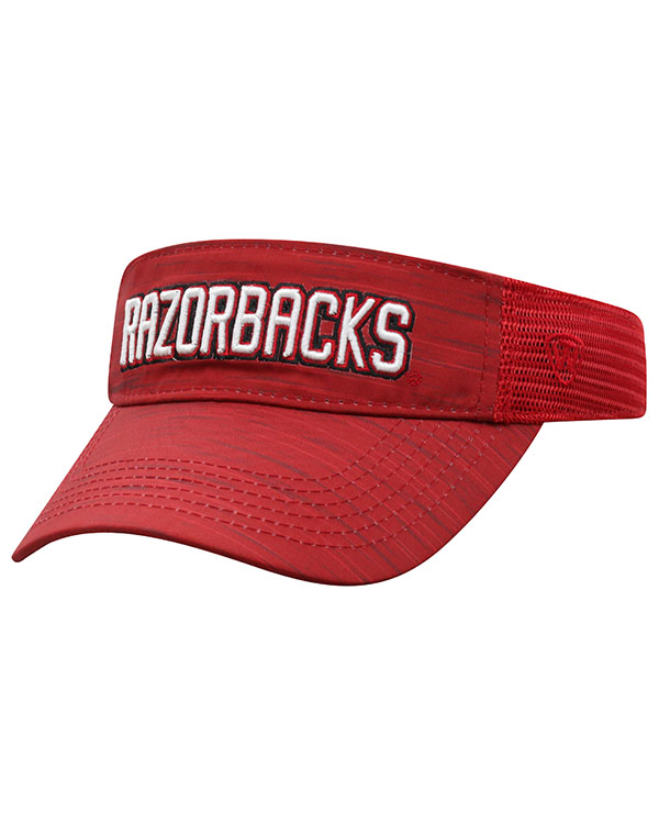 Arkansas Razorbacks Top Of The World Team Color Visor Arkansas
