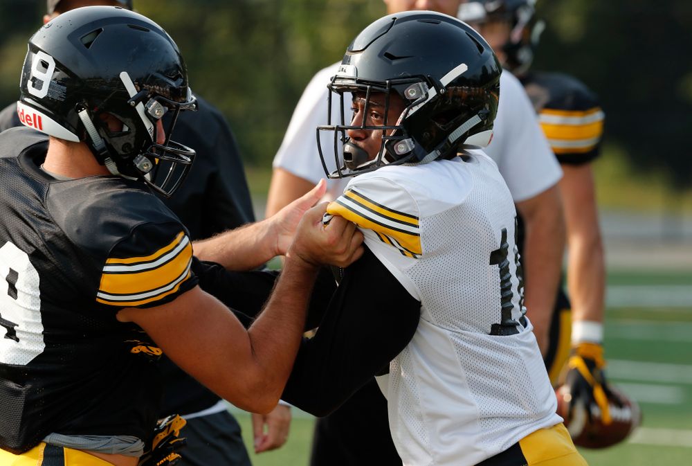 Iowa Hawkeyes defensive back Terry Roberts (16) during camp practice No. 16 Tuesday, August 21, 2018 at the Hansen Football Performance Center. (Brian Ray/hawkeyesports.com)