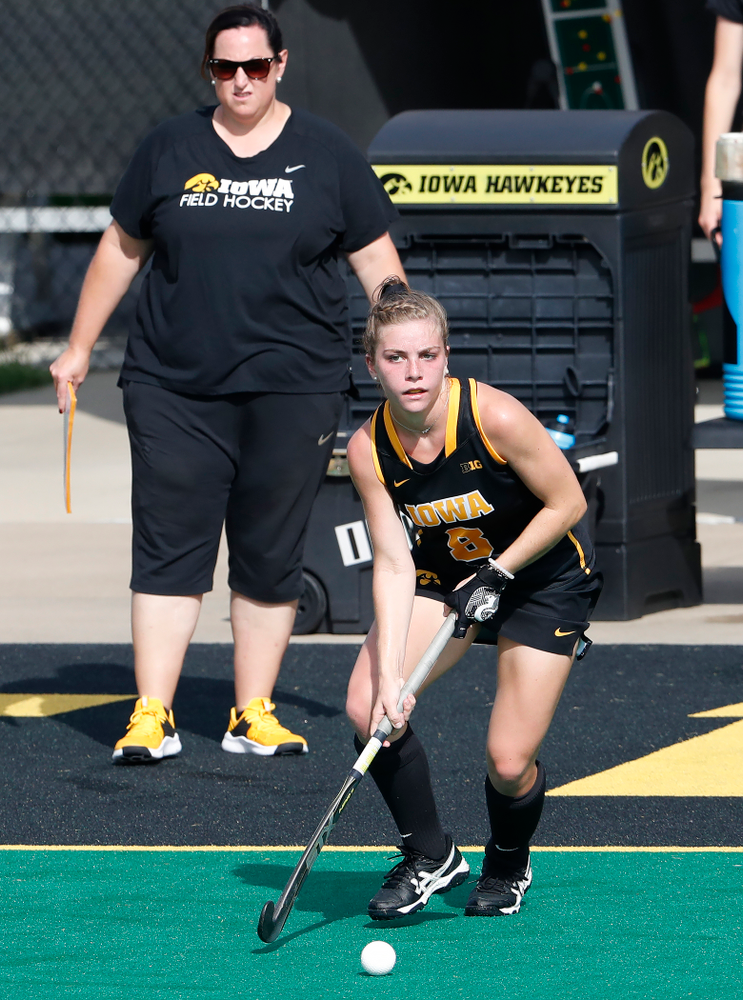 Iowa Hawkeyes Nikki Freeman (8) against Dartmouth Friday, August 31, 2018 at Grant Field. (Brian Ray/hawkeyesports.com)