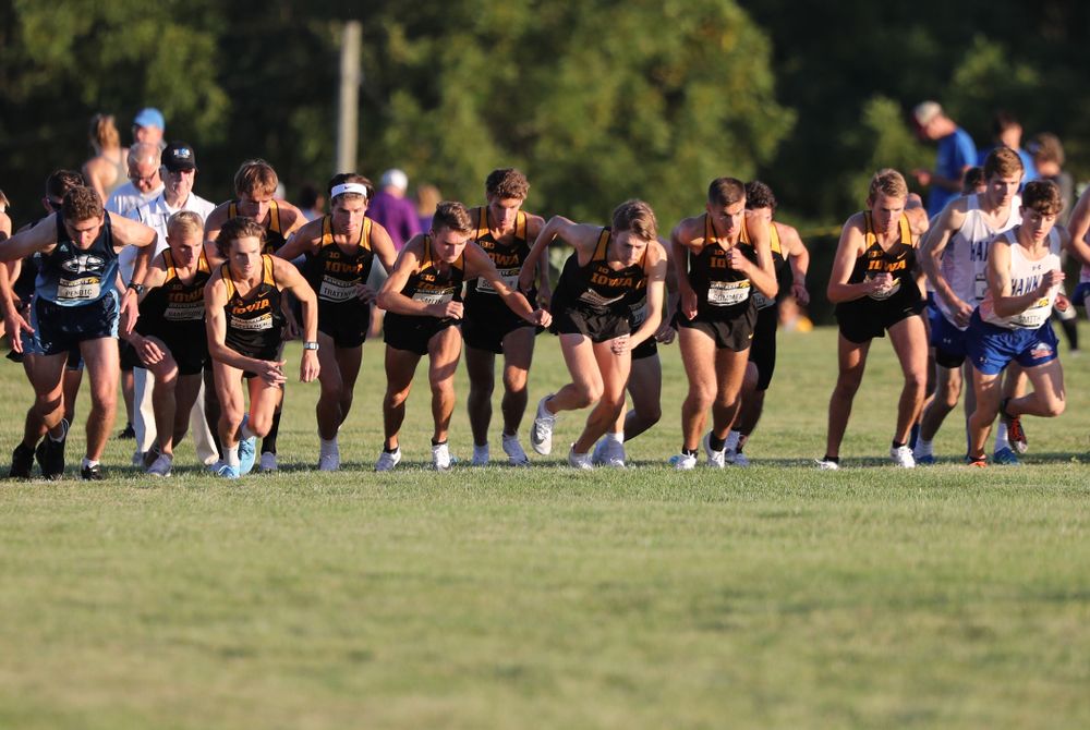 The Iowa Hawkeyes start the 2019 Hawkeye Invitational Friday, September 6, 2019 at the Ashton Cross Country Course. (Brian Ray/hawkeyesports.com)