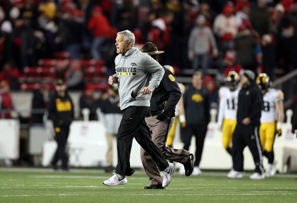 Iowa Hawkeyes head coach Kirk Ferentz against the Wisconsin Badgers Saturday, November 9, 2019 at Camp Randall Stadium in Madison, Wisc. (Brian Ray/hawkeyesports.com)