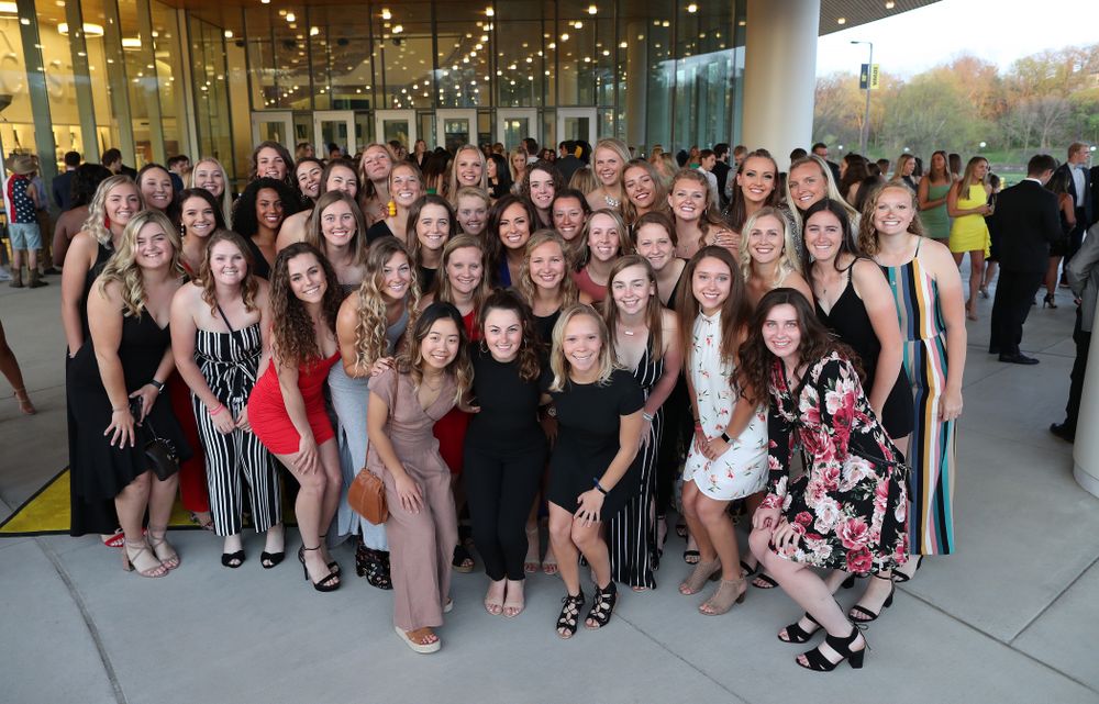 The 2019 Golden Herkys yellow carpet Tuesday, April 23, 2019 at Hancher Auditorium. (Brian Ray/hawkeyesports.com)