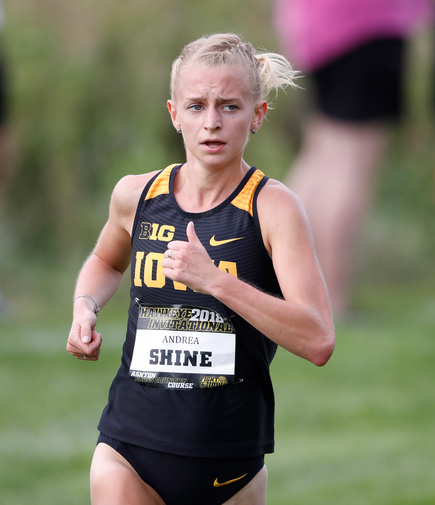 Andrea Shine during the Hawkeye Invitational Friday, August 31, 2018 at the Ashton Cross Country Course. (Brian Ray/hawkeyesports.com)