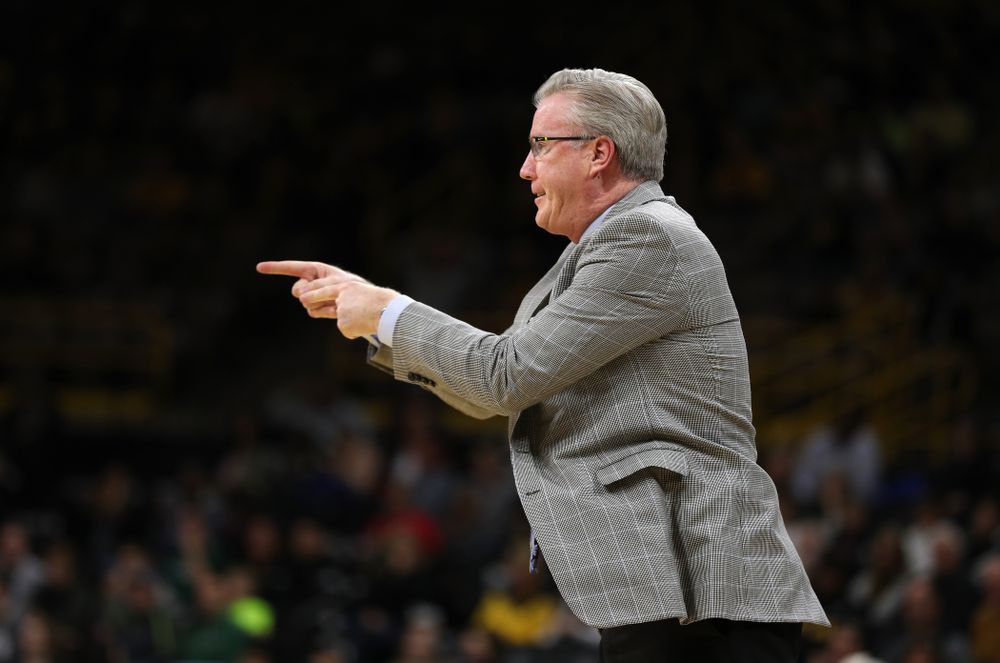 Iowa Hawkeyes head coach Fran McCaffery against UW Green Bay Sunday, November 11, 2018 at Carver-Hawkeye Arena. (Brian Ray/hawkeyesports.com)