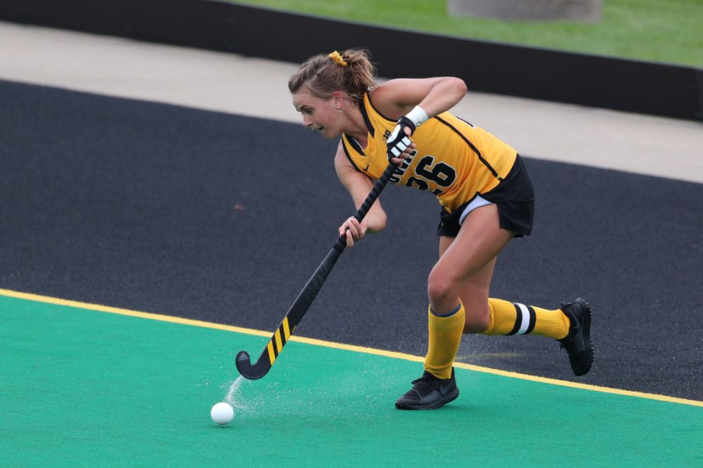 Iowa Hawkeyes forward Maddy Murphy (26) against Columbia Sunday, September 8, 2019 at Grant Field. (Brian Ray/hawkeyesports.com)