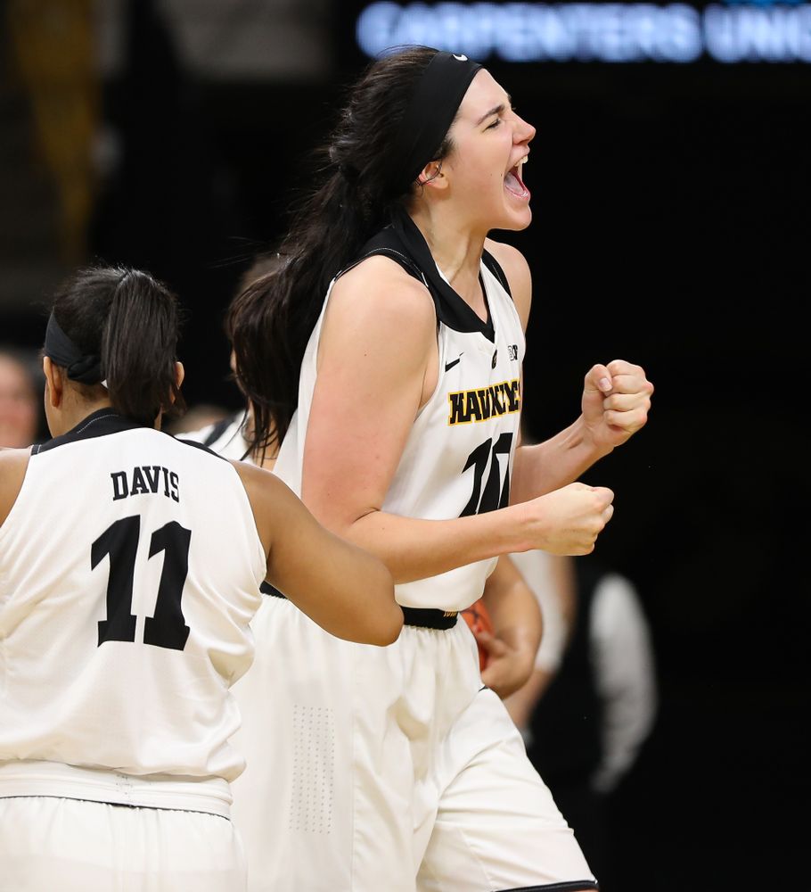 Iowa Hawkeyes forward Megan Gustafson (10) against the Nebraska Cornhuskers Thursday, January 3, 2019 at Carver-Hawkeye Arena. (Brian Ray/hawkeyesports.com)