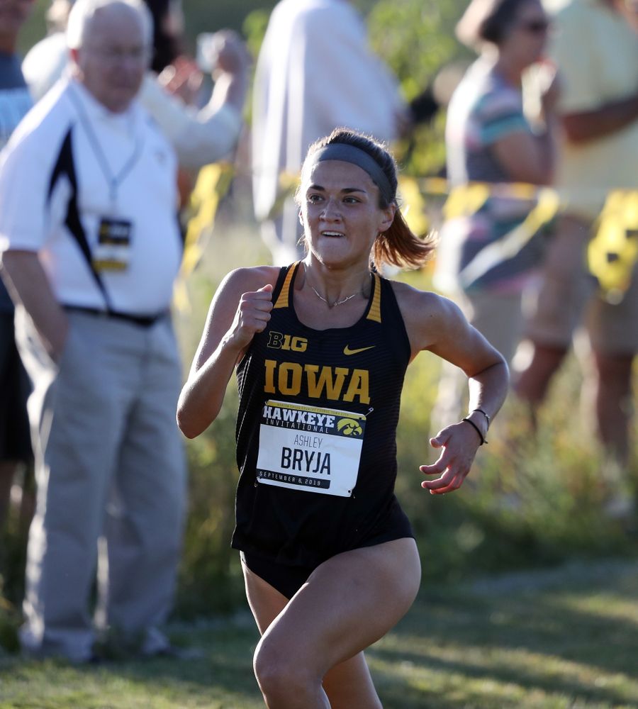 IowaÕs Ashely Bryja runs in the 2019 Hawkeye Invitational Friday, September 6, 2019 at the Ashton Cross Country Course. (Brian Ray/hawkeyesports.com)