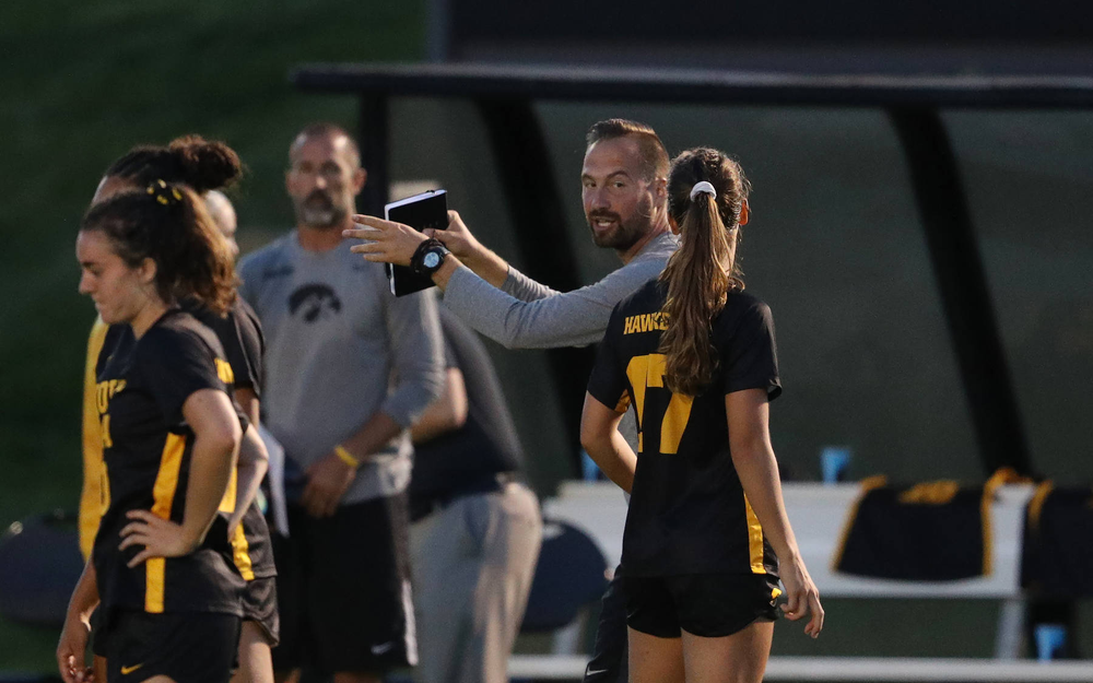 Drago Ceranic Assistant Coach against Western Michigan Thursday, August 22, 2019 at the Iowa Soccer Complex. (Brian Ray/hawkeyesports.com)