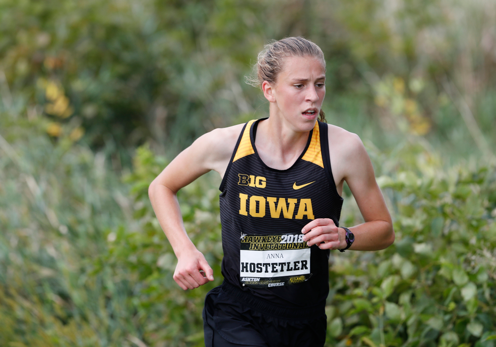 Anna Hostetler during the Hawkeye Invitational Friday, August 31, 2018 at the Ashton Cross Country Course. (Brian Ray/hawkeyesports.com)
