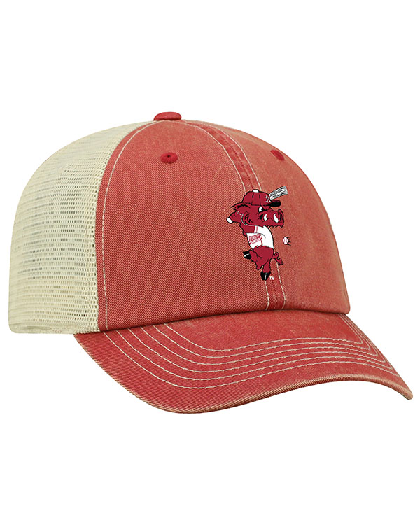 Arkansas Razorbacks Top Of The World Ribby Trucker Snapback Hat