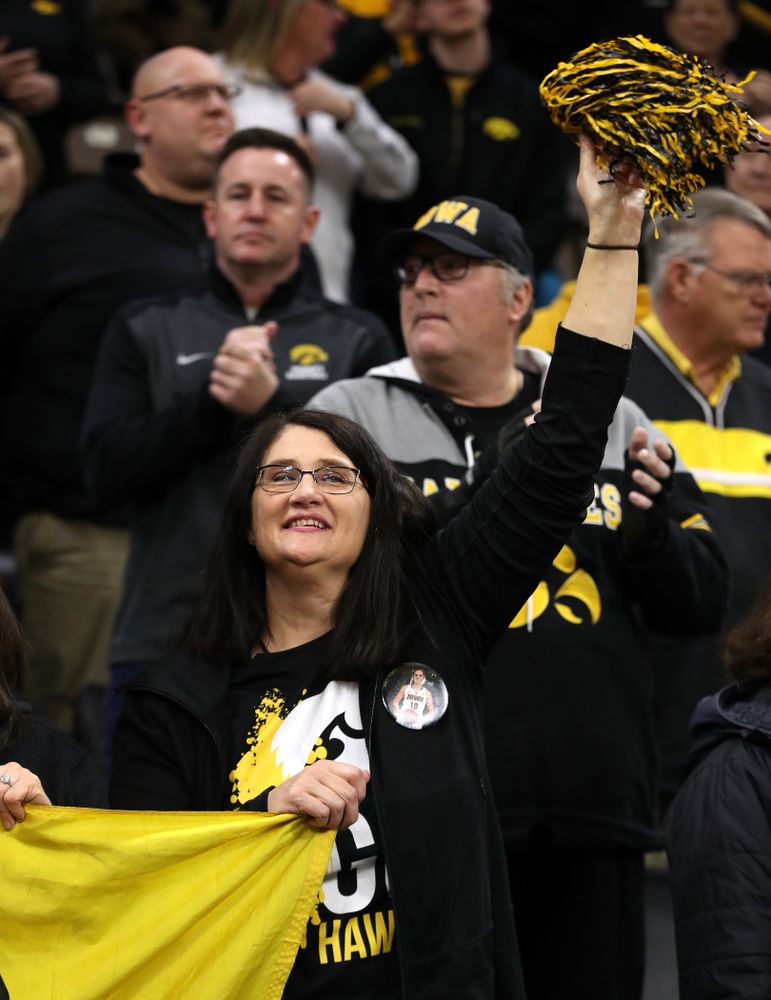 Eva Gustafson (10) against the Northwestern Wildcats Sunday, March 3, 2019 at Carver-Hawkeye Arena. (Brian Ray/hawkeyesports.com)