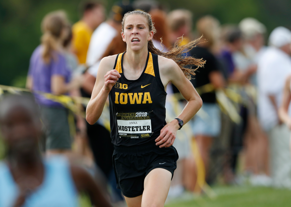 Anna Hostetler during the Hawkeye Invitational Friday, August 31, 2018 at the Ashton Cross Country Course. (Brian Ray/hawkeyesports.com)