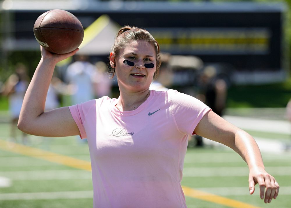 The Ladies Football Academy at the Hansen Football Performance Center in Iowa City on Saturday, Jun 8, 2019. (Stephen Mally/hawkeyesports.com)