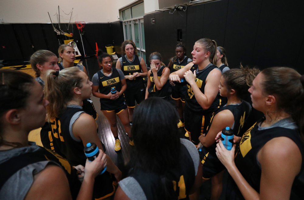 The Iowa WomenÕs Basketball Team participates in the The Program Wednesday, September 18, 2019 at Kinnick Stadium (Brian Ray/hawkeyesports.com)