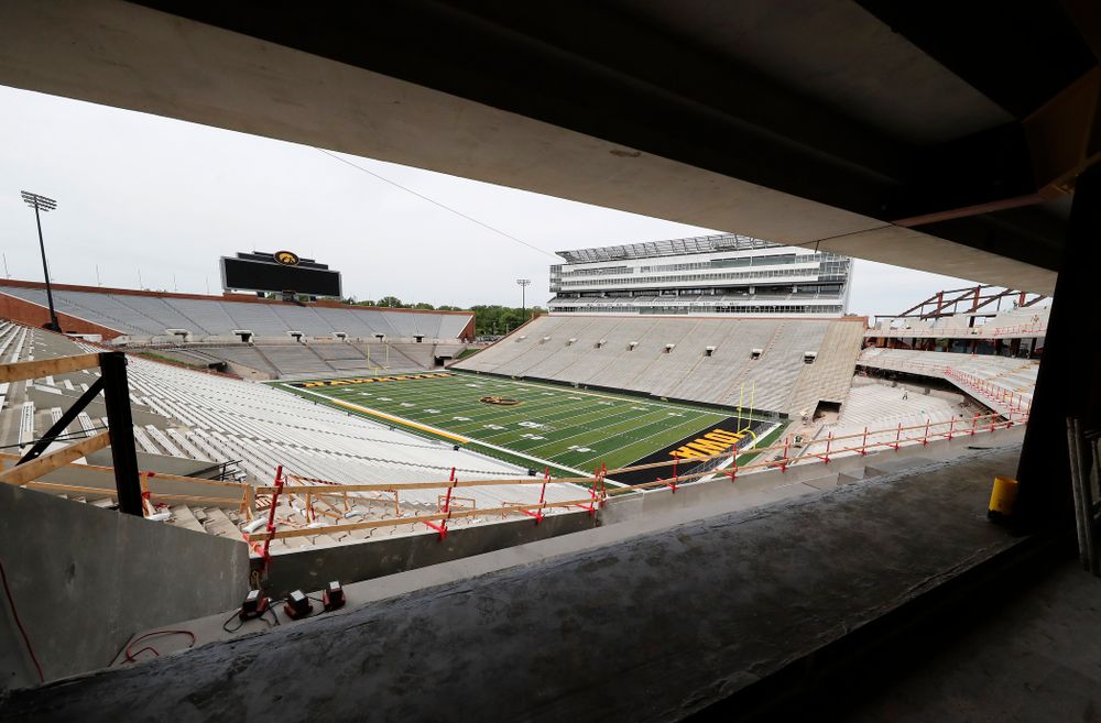The view from the northeast corner of the club level Wednesday, June 6, 2018 at Kinnick Stadium. (Brian Ray/hawkeyesports.com)