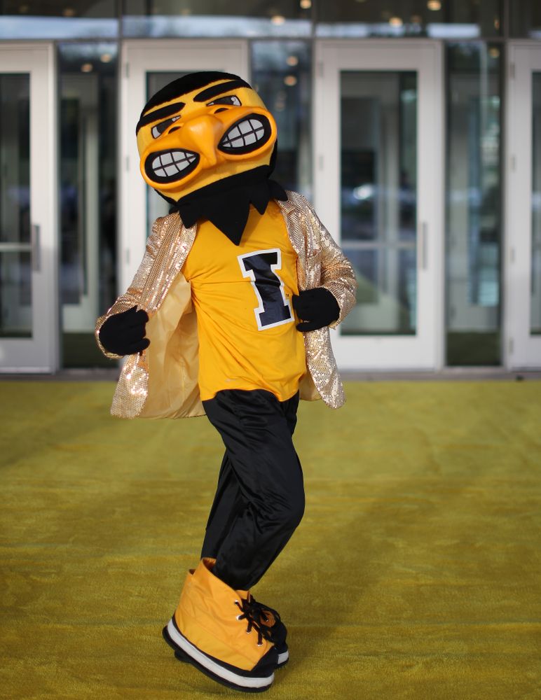The 2019 Golden Herkys yellow carpet Tuesday, April 23, 2019 at Hancher Auditorium. (Brian Ray/hawkeyesports.com)