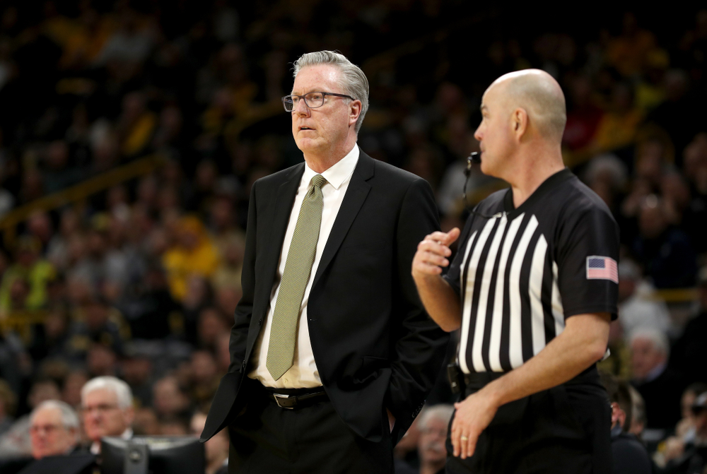 Iowa Hawkeyes head coach Fran McCaffery against the Ohio State Buckeyes Thursday, February 20, 2020 at Carver-Hawkeye Arena. (Brian Ray/hawkeyesports.com)