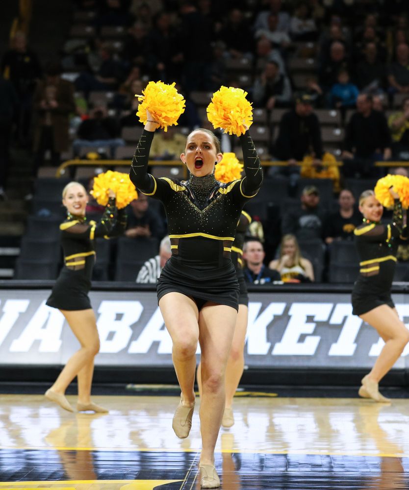 The Iowa Dance Team performs at halftime of the Iowa Hawkeyes game against North Florida Thursday, November 21, 2019 at Carver-Hawkeye Arena. (Brian Ray/hawkeyesports.com)