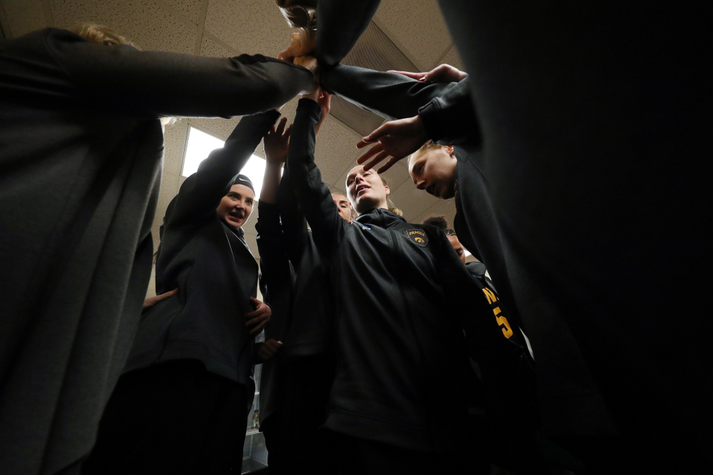 The Iowa Hawkeyes against the Baylor Lady Bears in the regional final of the 2019 NCAA Women's College Basketball Tournament Monday, April 1, 2019 at Greensboro Coliseum in Greensboro, NC.(Brian Ray/hawkeyesports.com)