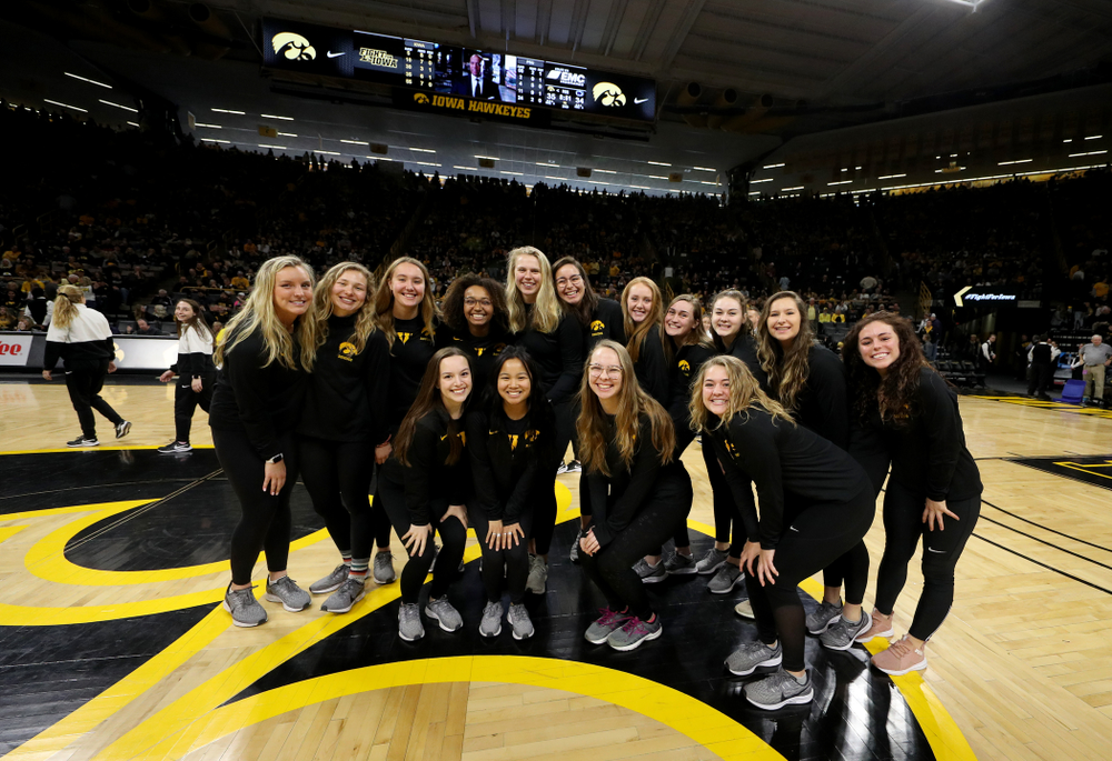 Student Athletes are recognized by the Presidential Committee on Athletics at halftime of the Iowa Hawkeyes game against Penn State Saturday, February 29, 2020 at Carver-Hawkeye Arena. (Brian Ray/hawkeyesports.com)