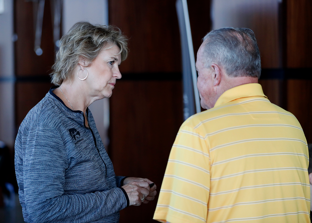 Lisa Bluder -- Hawkeye Fan Event at the Quad-Cities Waterfront Convention Center in Bettendorf, Iowa, on May 15, 2019.