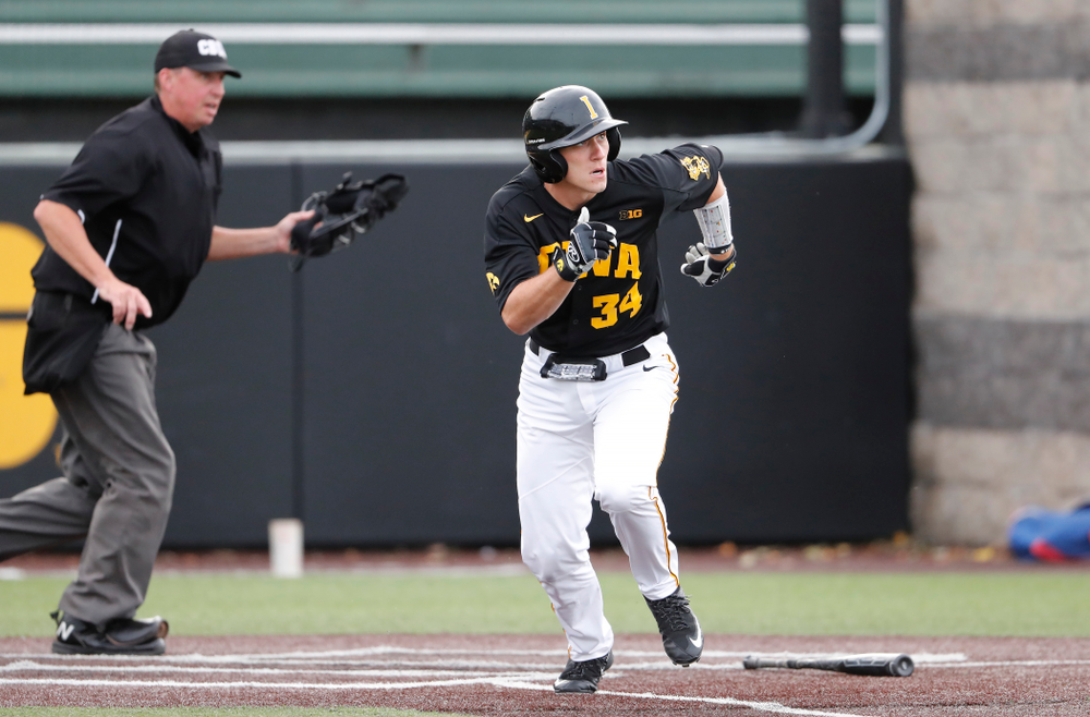 Austin Martin against the Ontario Blue Jays Friday, September 21, 2018 at Duane Banks Field. (Brian Ray/hawkeyesports.com)
