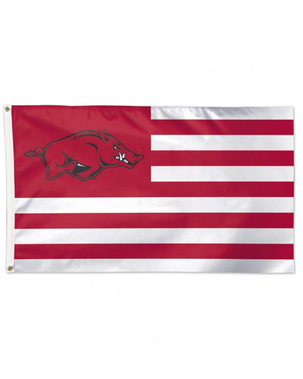 Arkansas Razorbacks Flag Deluxe Stars And Stripe Arkansas