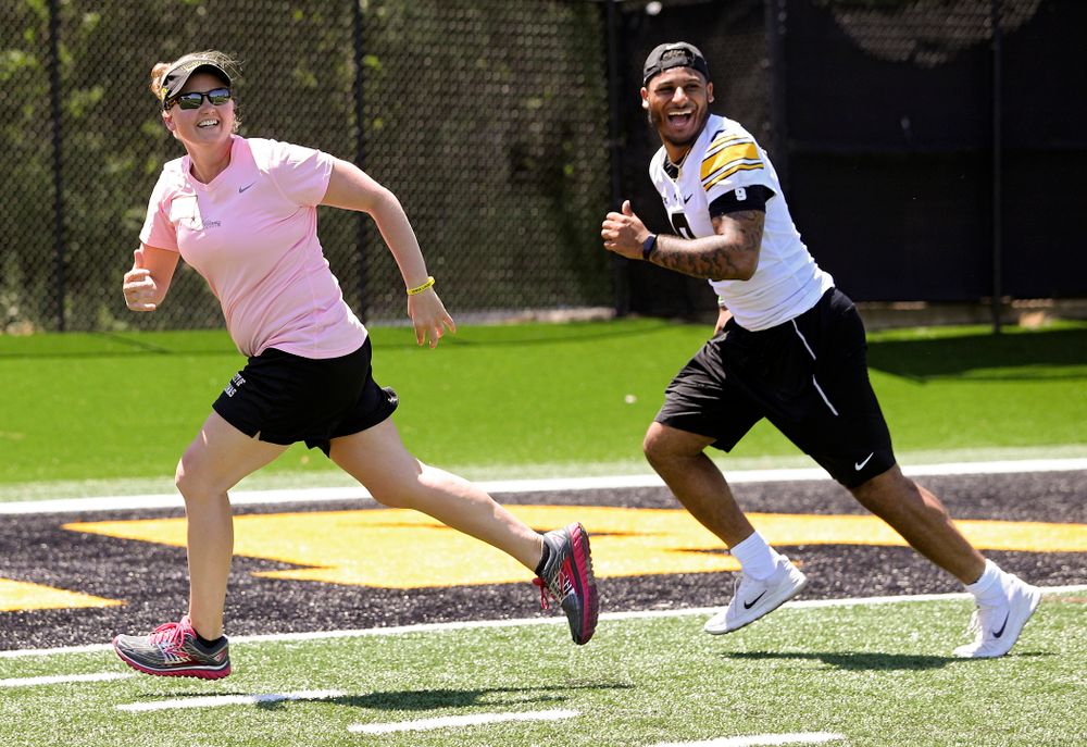 The Ladies Football Academy at the Hansen Football Performance Center in Iowa City on Saturday, Jun 8, 2019. (Stephen Mally/hawkeyesports.com)