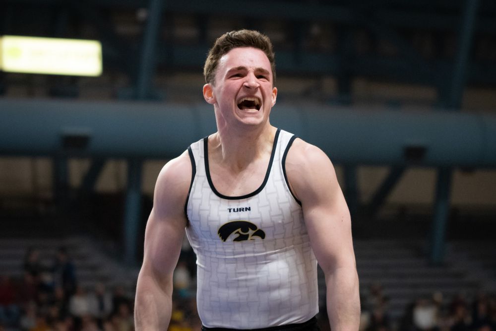 The Iowa Hawekeys against Minnesota and Penn State at the Maturi Pavilion Saturday, March 23, 2019 in Minneapolis, Minn. (C. Morgan Engel/Freelance)