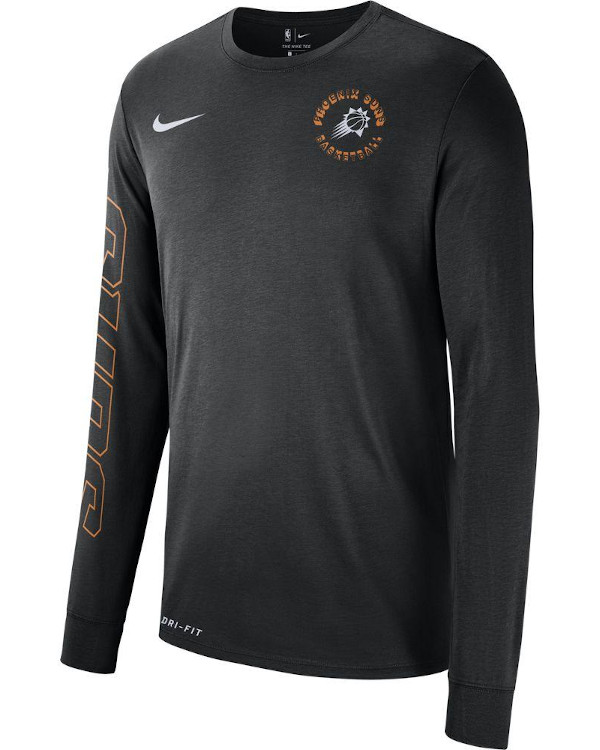 Nba Phoenix Suns Dry Fnw Logo Long Sleeve Tee Black Official Phoenix Suns Store Suns Gear Apparel