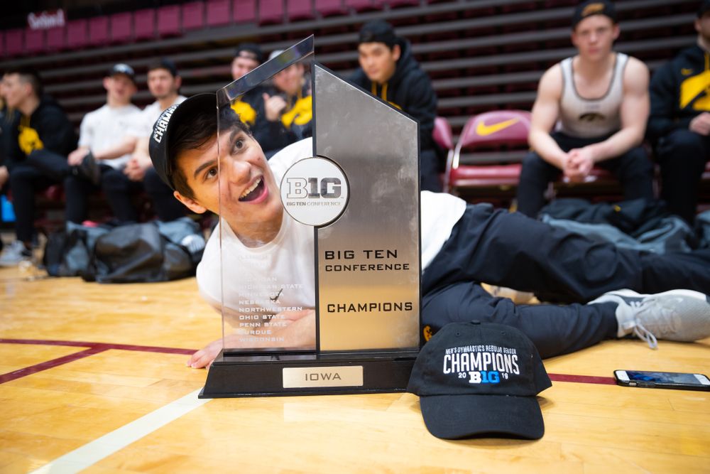 The Iowa Hawekeys against Minnesota and Penn State at the Maturi Pavilion Saturday, March 23, 2019 in Minneapolis, Minn. (C. Morgan Engel/Freelance)