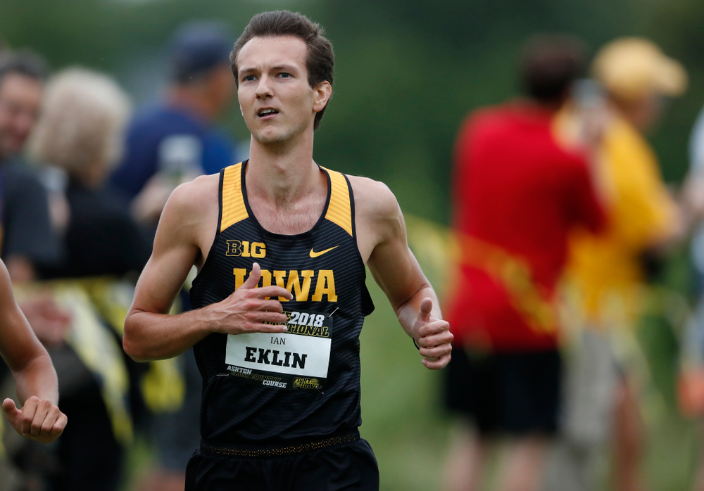 Ian Eklin during the Hawkeye Invitational Friday, August 31, 2018 at the Ashton Cross Country Course. (Brian Ray/hawkeyesports.com)