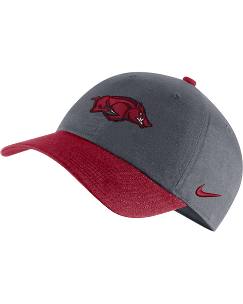 Arkansas Razorbacks Nike College Heritage 86 Grey Hat - Arkansas Razorbacks Store - Shop 