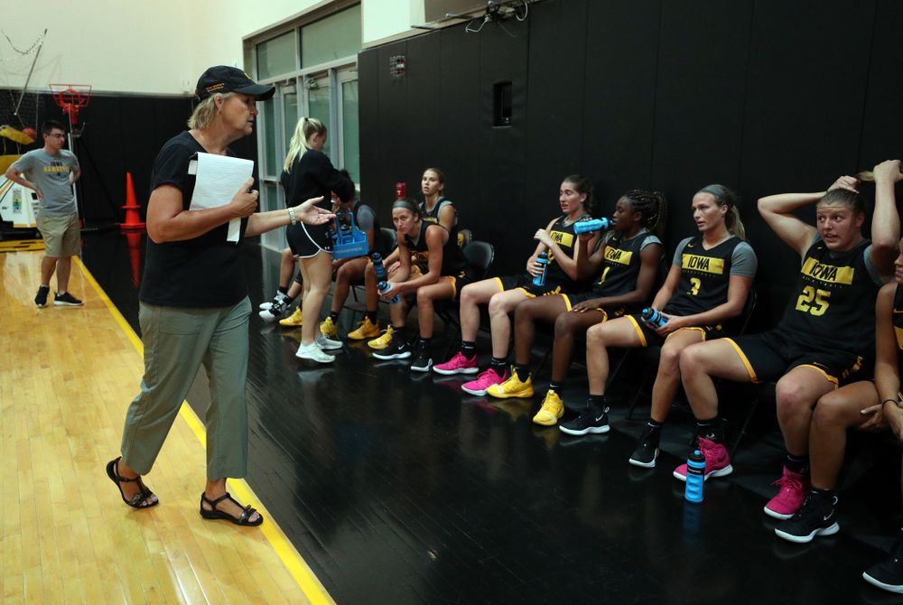 The Iowa WomenÕs Basketball Team participates in the The Program Wednesday, September 18, 2019 at Kinnick Stadium (Brian Ray/hawkeyesports.com)