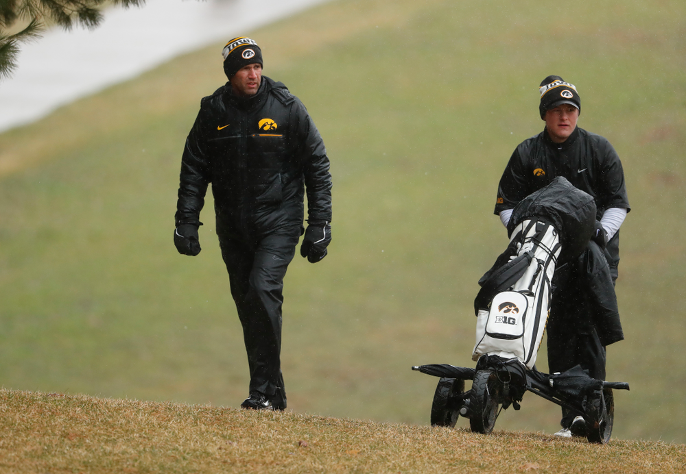 Iowa's Alex Schaake during day two of the 2018 Hawkeye Invitational Friday, April 13, 2018 at Finkbine Golf Course. (Brian Ray/hawkeyesports.com)