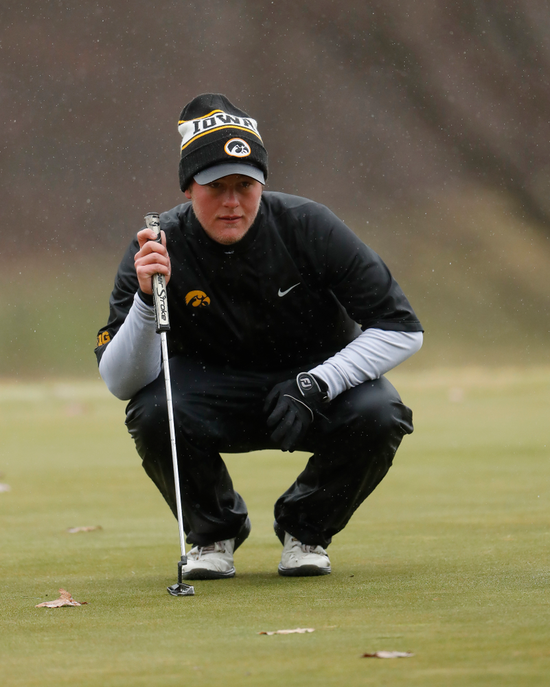 Iowa's Alex Schaake during day two of the 2018 Hawkeye Invitational Friday, April 13, 2018 at Finkbine Golf Course. (Brian Ray/hawkeyesports.com)