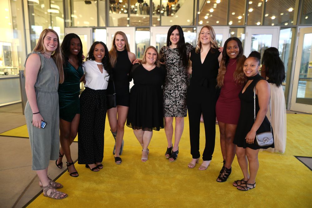 The 2019 Golden Herkys yellow carpet Tuesday, April 23, 2019 at Hancher Auditorium. (Brian Ray/hawkeyesports.com)