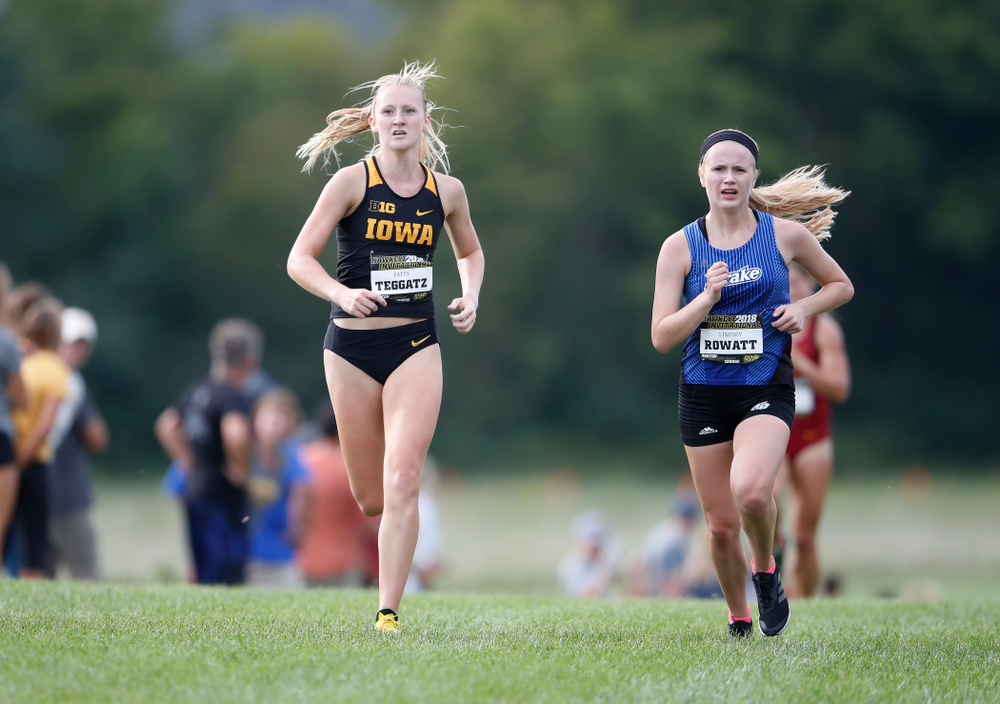 Patty Teggatz during the Hawkeye Invitational Friday, August 31, 2018 at the Ashton Cross Country Course. (Brian Ray/hawkeyesports.com)