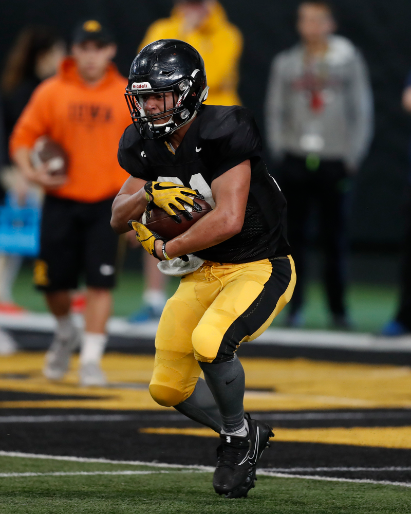 Iowa Hawkeyes running back Ivory Kelly-Martin (21) during spring practice Wednesday, March 28, 2018 at the Hansen Football Performance Center. (Brian Ray/hawkeyesports.com)
