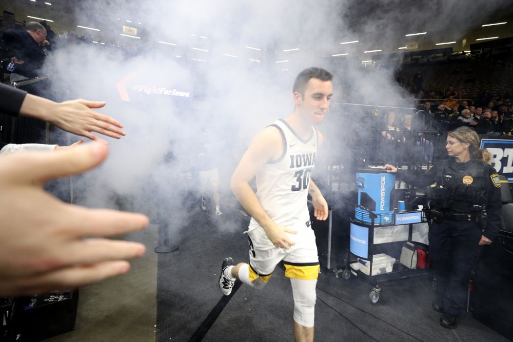 Iowa Hawkeyes guard Connor McCaffery (30) against the Minnesota Golden Gophers Monday, December 9, 2019 at Carver-Hawkeye Arena. (Brian Ray/hawkeyesports.com)
