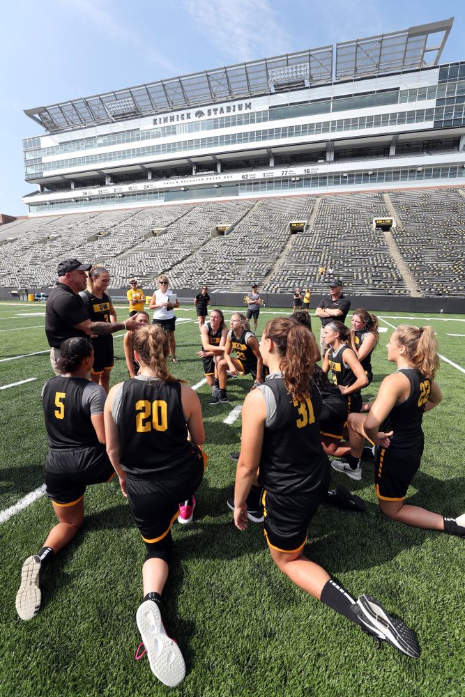 The Iowa WomenÕs Basketball Team participates in the The Program Tuesday, September 17, 2019 at Kinnick Stadium (Brian Ray/hawkeyesports.com)