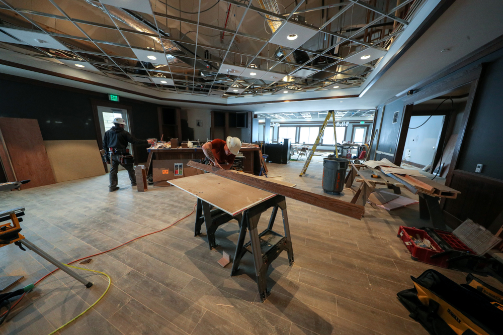 The bar area of the Nagle Family Clubhouse Tuesday, January 28, 2020 at Finkbine Golf Course in Iowa City. (Brian Ray/hawkeyesports.com)