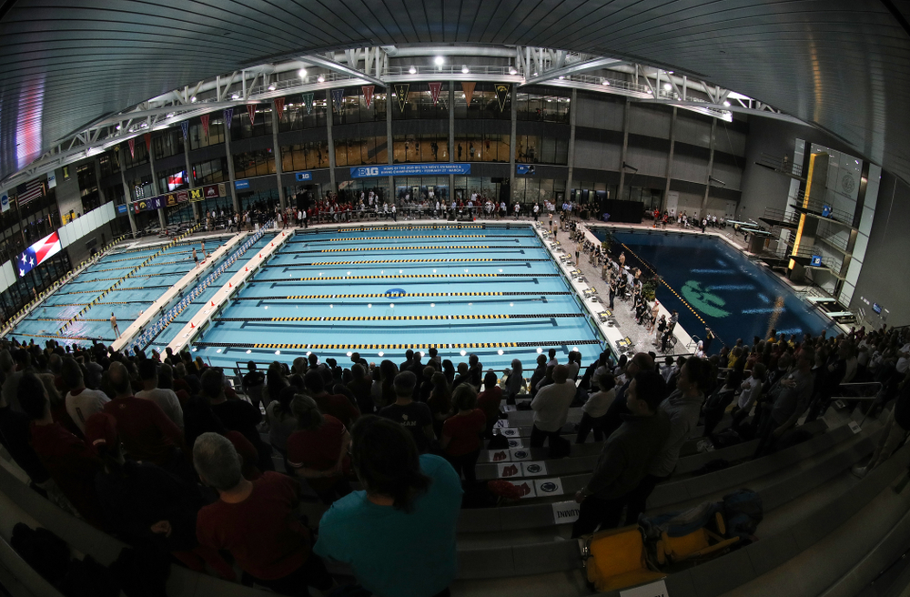 during the finals of the second day at the 2019 Big Ten Swimming and Diving Championships Thursday, February 28, 2019 at the Campus Wellness and Recreation Center. (Brian Ray/hawkeyesports.com)