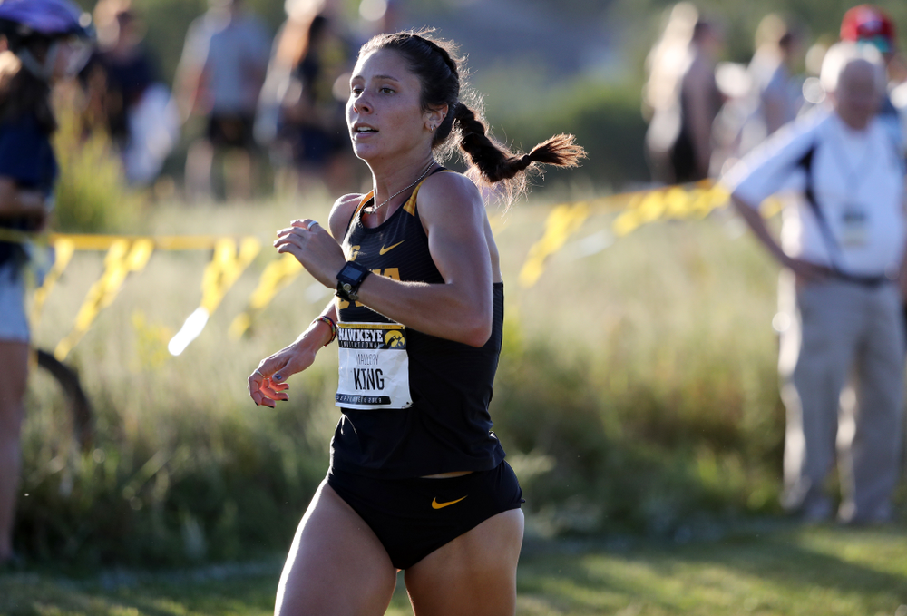 IowaÕs Mallory King runs in the 2019 Hawkeye Invitational Friday, September 6, 2019 at the Ashton Cross Country Course. (Brian Ray/hawkeyesports.com)