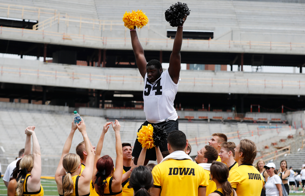 The 2018 Iowa Ladies Football Academy Saturday, June 9, 2018 at Kinnick Stadium. (Brian Ray/hawkeyesports.com)