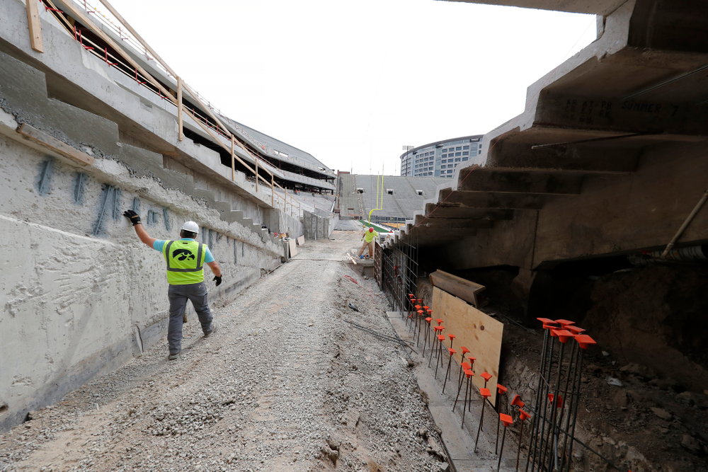 The view from the northwest tunnel Wednesday, June 6, 2018 at Kinnick Stadium. (Brian Ray/hawkeyesports.com)
