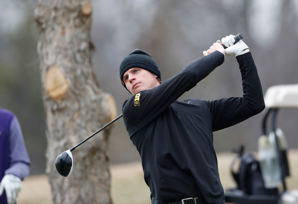 Sam Meuret during the 2018 Hawkeye Invitational Friday, April 13, 2018 at Finkbine Golf Course. (Brian Ray/hawkeyesports.com)
