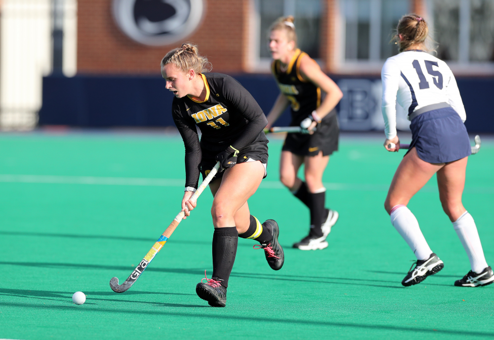 Iowa Hawkeyes Katie Birch (11) against Penn State in the 2019 Big Ten Field Hockey Tournament Championship Game Sunday, November 10, 2019 in State College. (Brian Ray/hawkeyesports.com)