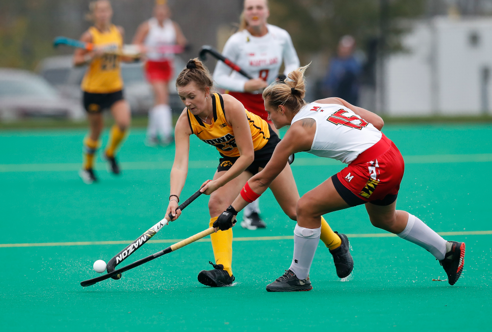 Iowa Hawkeyes Maddy Murphy (26) against Maryland Sunday, October 14, 2018 at Grant Field. (Brian Ray/hawkeyesports.com)